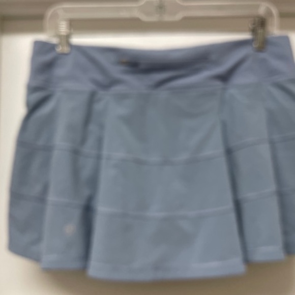 Lululemon Pace Rival Skirt Skort Chambray Sz 8 - Picture 5 of 9